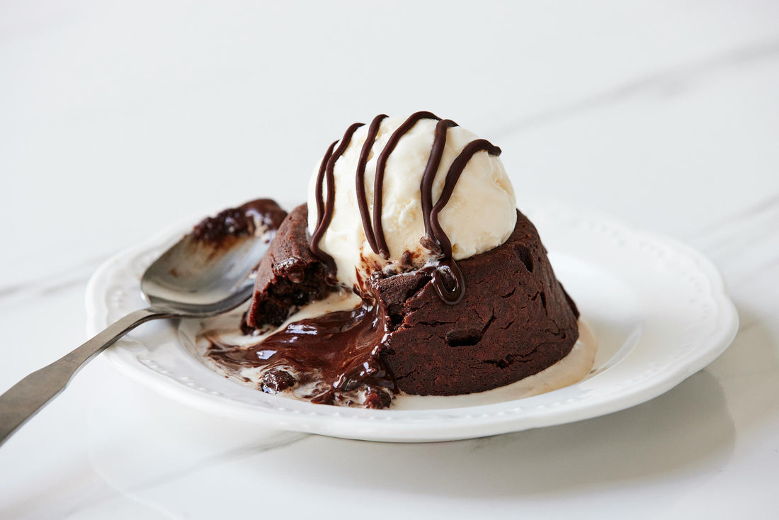 dark chocolate lava pudding