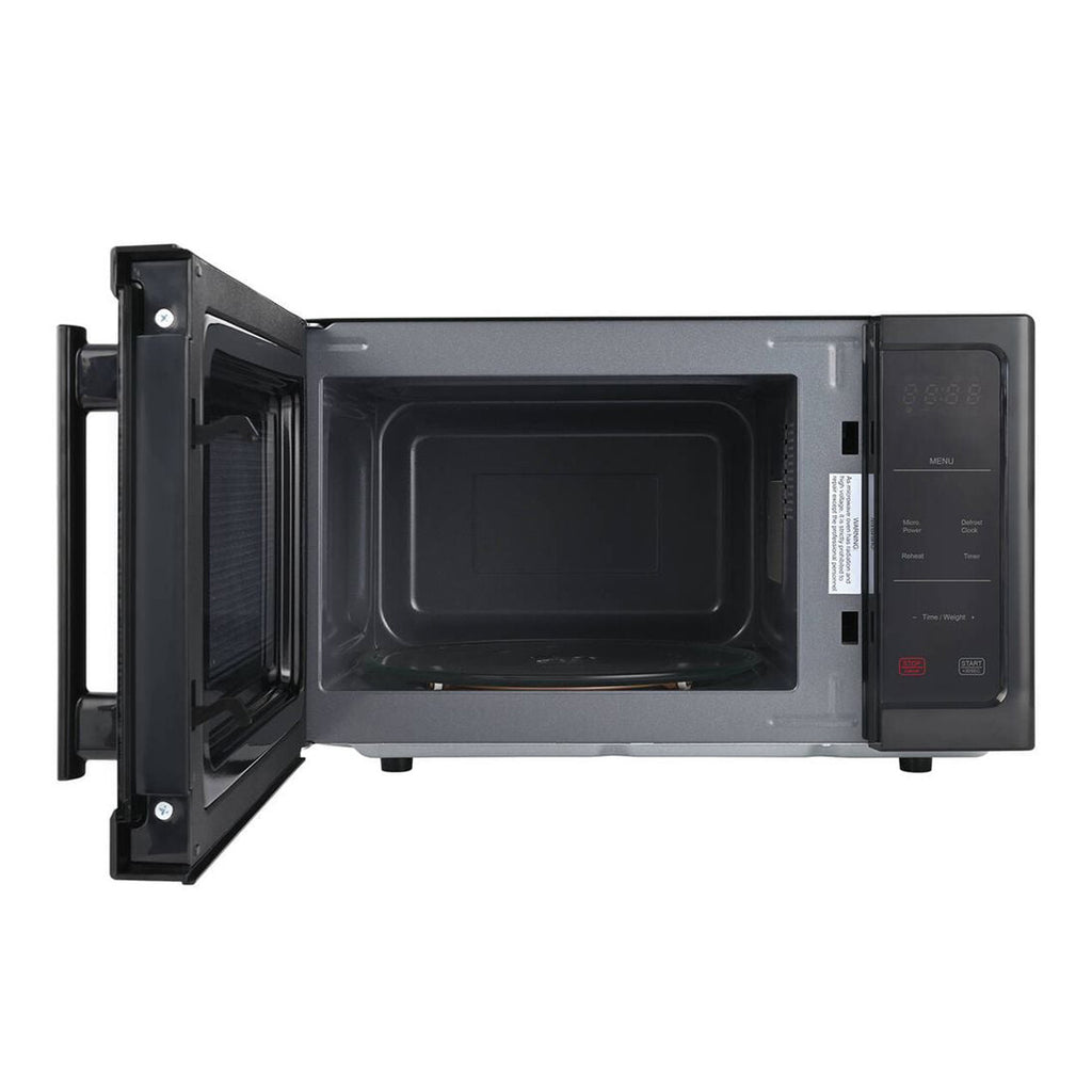 25L Black Digital Microwave