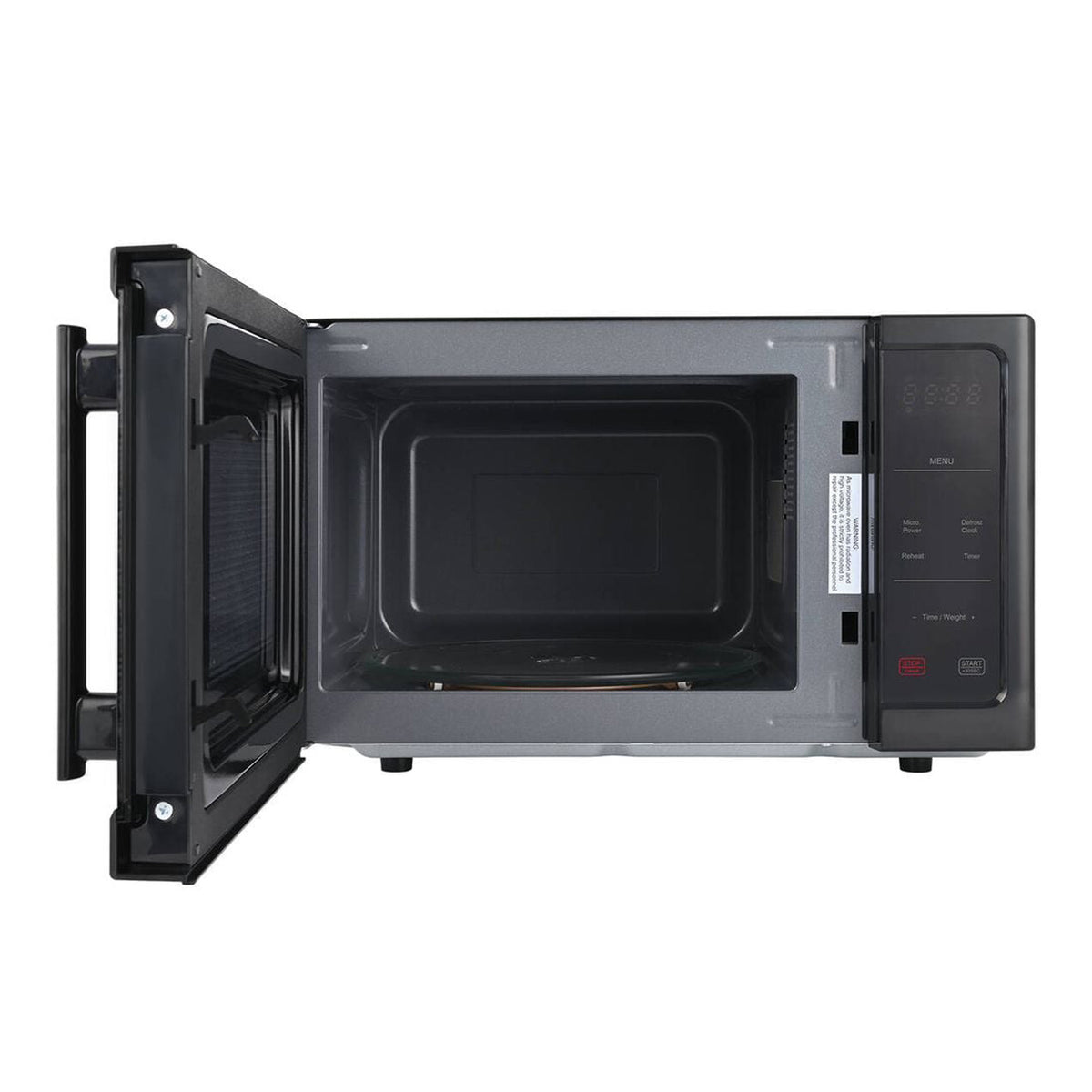 25L Black Digital Microwave