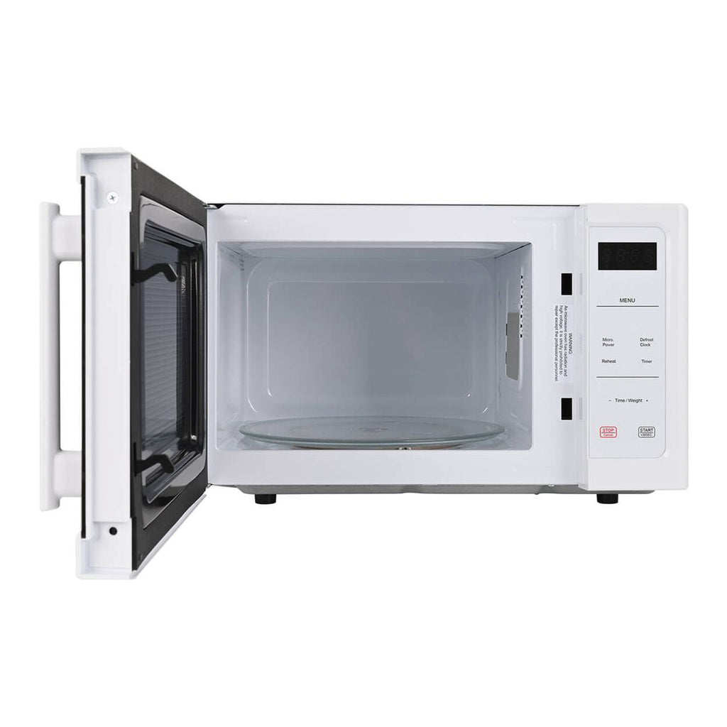 25L White Digital Microwave