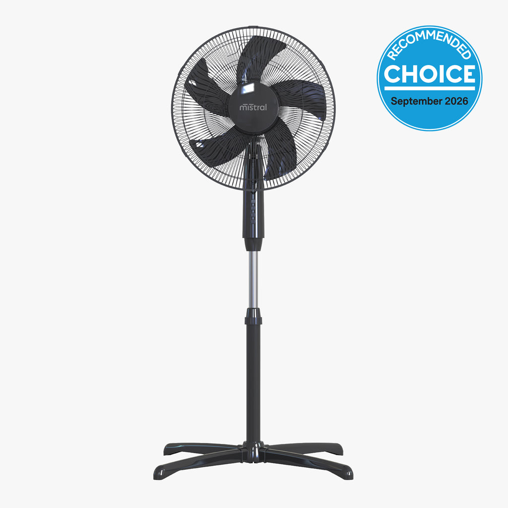 40cm Pedestal Fan Black