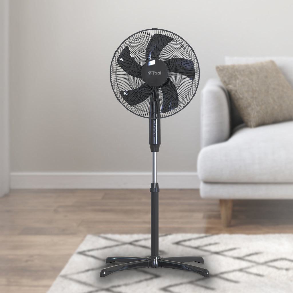 40cm Pedestal Fan Black