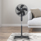 40cm Pedestal Fan Black