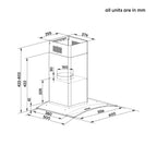60cm Curve glass Rangehood