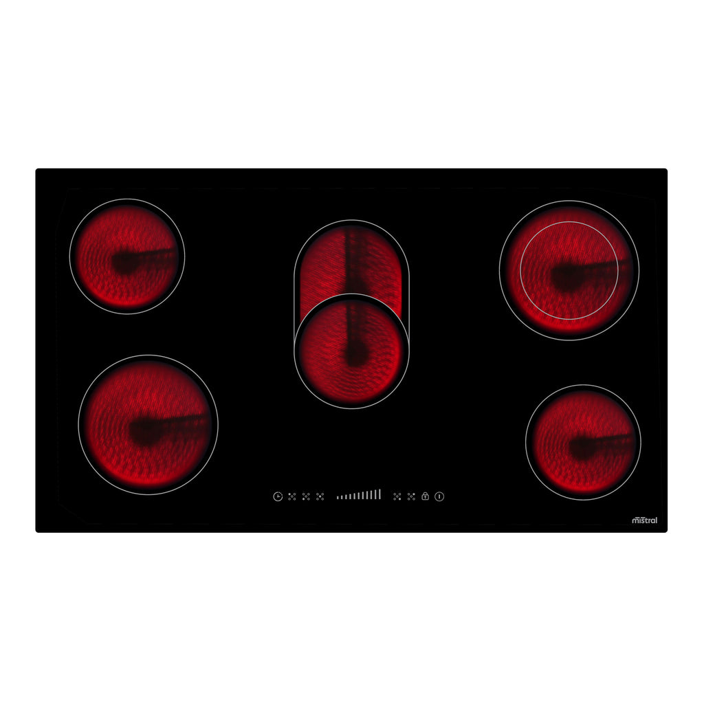 90cm 5 Zone Ceramic Cooktop
