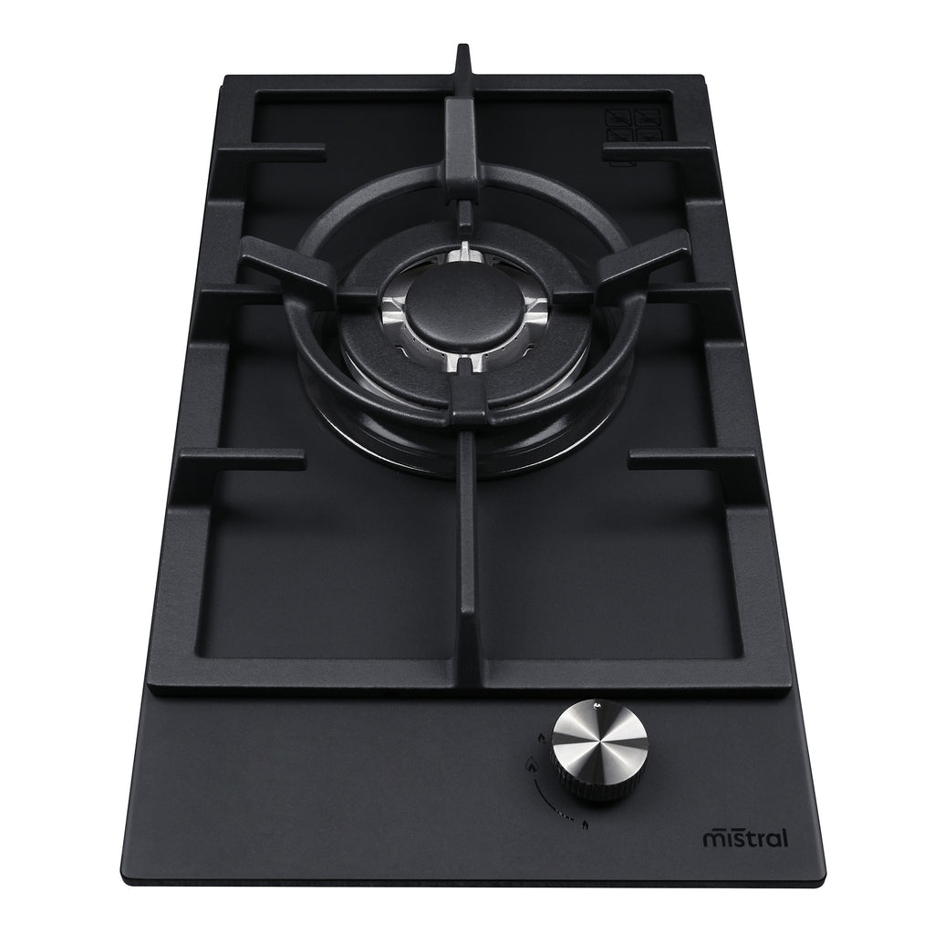 30cm Single Burner Gas Cooktop - Matte Glass