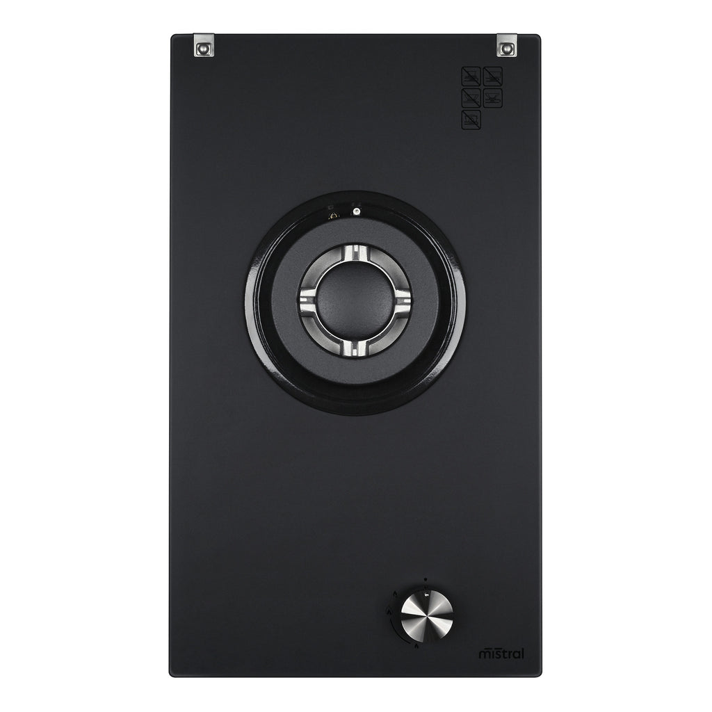 30cm Single Burner Gas Cooktop - Matte Glass
