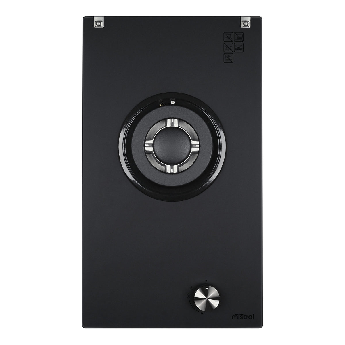 30cm Single Burner Gas Cooktop - Matte Glass