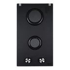 30cm Dual Burner Gas Cooktop - Matte Glass