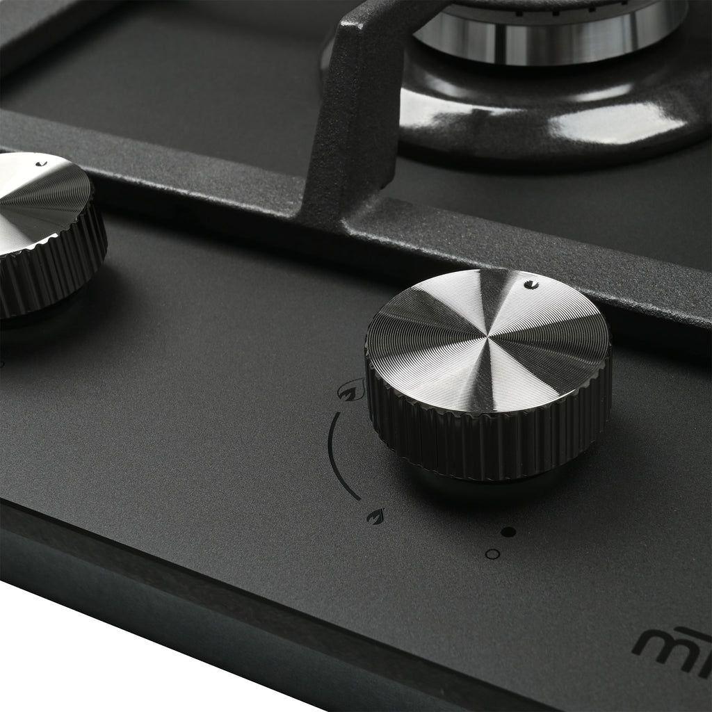 30cm Dual Burner Gas Cooktop - Matte Glass