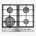 60cm 4 Burner Gas Cooktop - Stainless Steel
