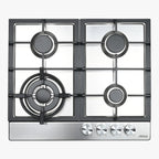 60cm 4 Burner Gas Cooktop - Stainless Steel