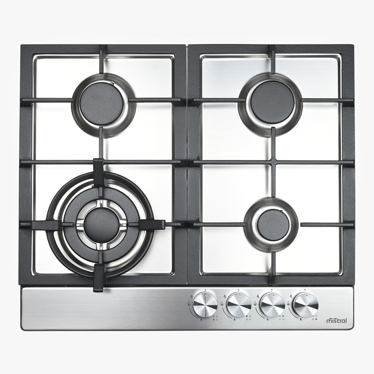 60cm 4 Burner Gas Cooktop - Stainless Steel