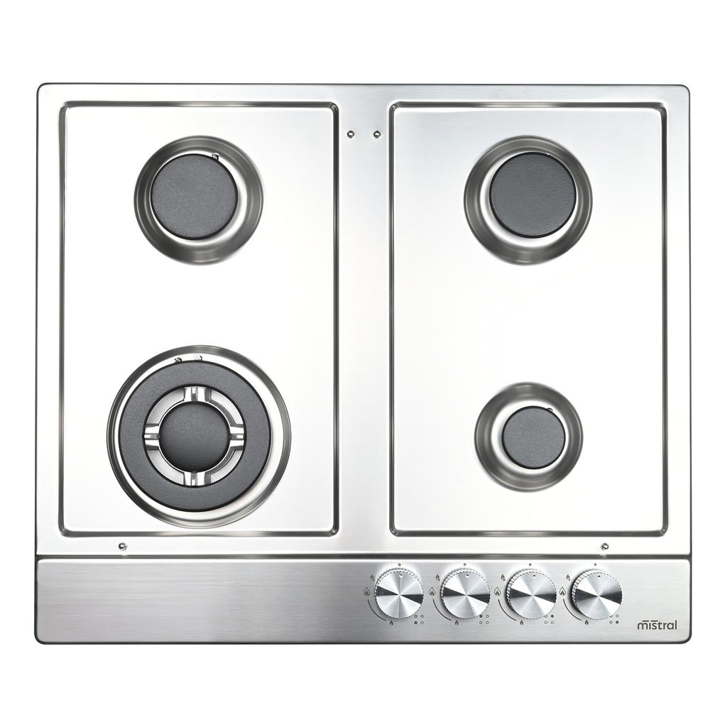 60cm 4 Burner Gas Cooktop - Stainless Steel