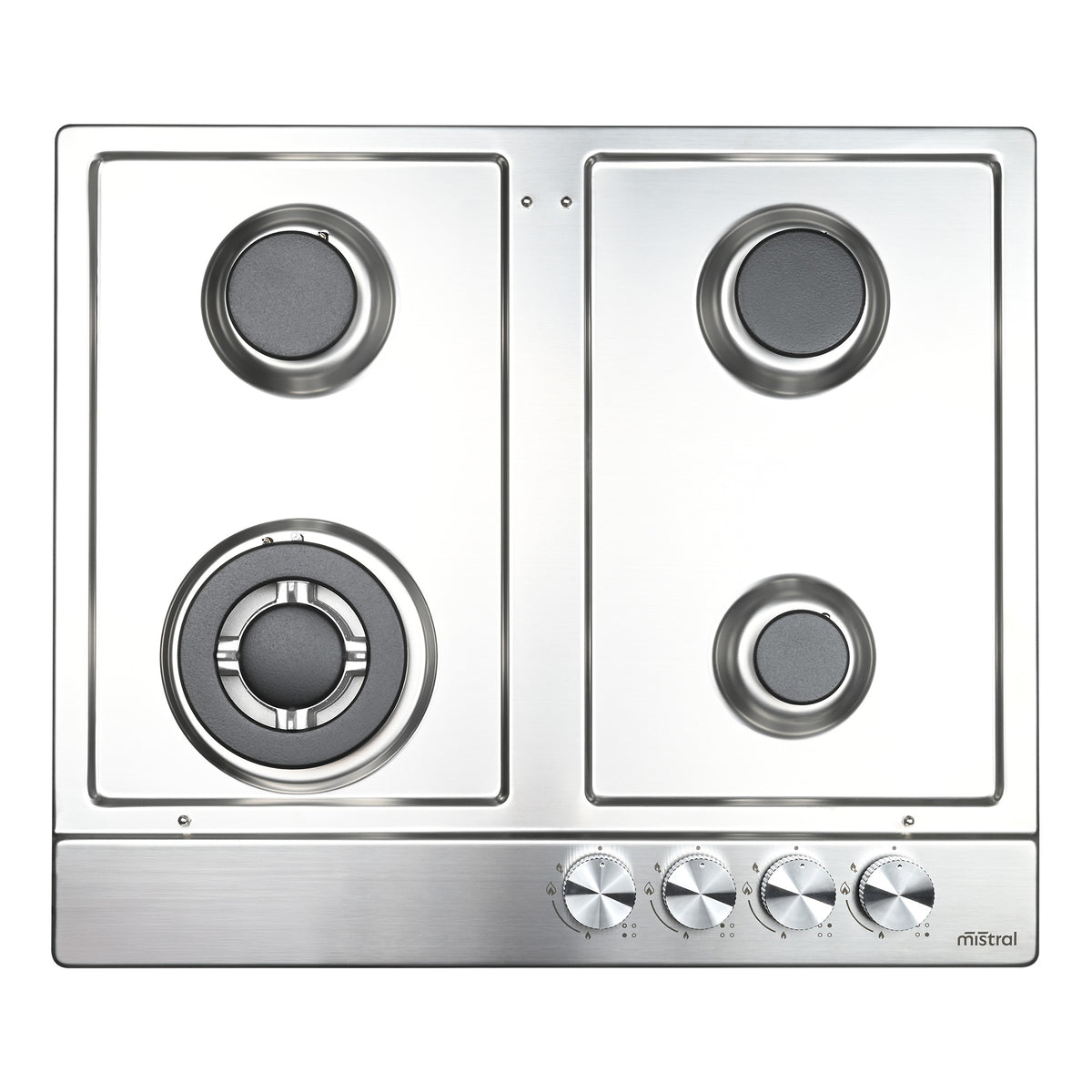 60cm 4 Burner Gas Cooktop - Stainless Steel