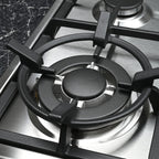 60cm 4 Burner Stainless Steel Gas Cooktop with Side Knob Controls