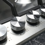 60cm 4 Burner Stainless Steel Gas Cooktop with Side Knob Controls