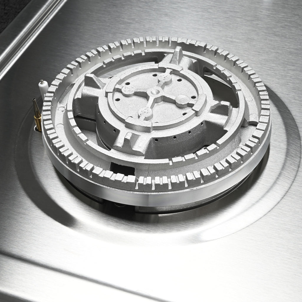 60cm 4 Burner Stainless Steel Gas Cooktop with Side Knob Controls