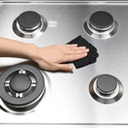 60cm 4 Burner Stainless Steel Gas Cooktop with Side Knob Controls
