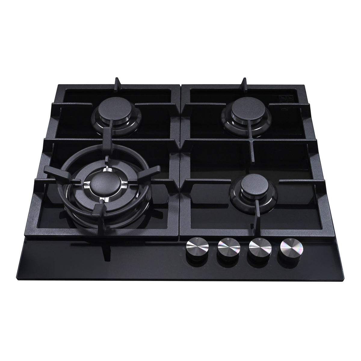 60cm 4 Burner Black Ceramic Glass Gas Cooktop