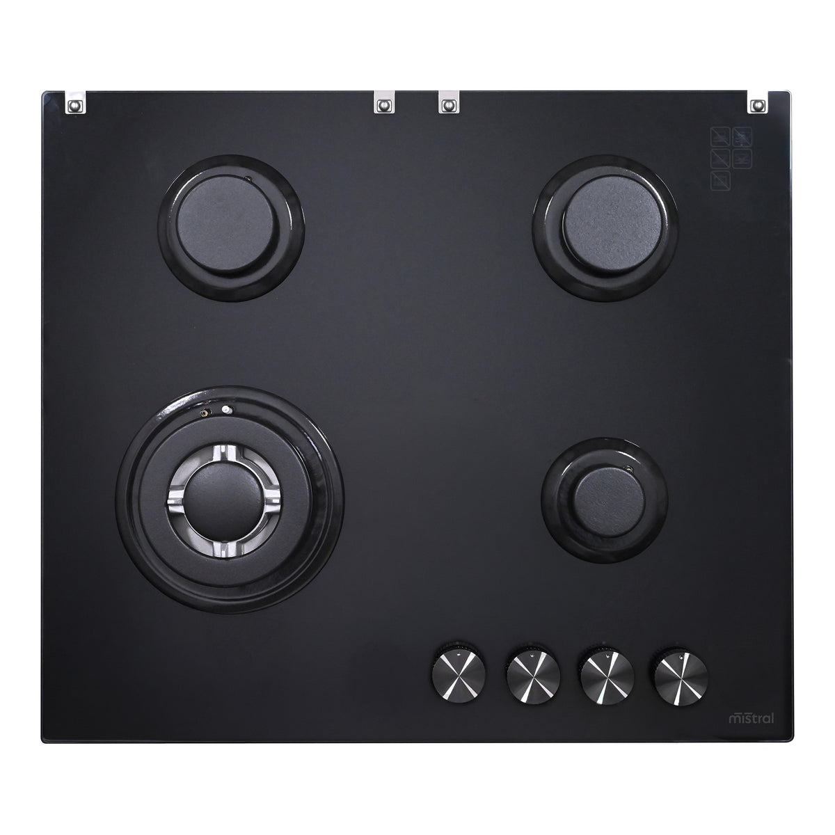 60cm 4 Burner Black Ceramic Glass Gas Cooktop