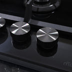 60cm 4 Burner Black Ceramic Glass Gas Cooktop