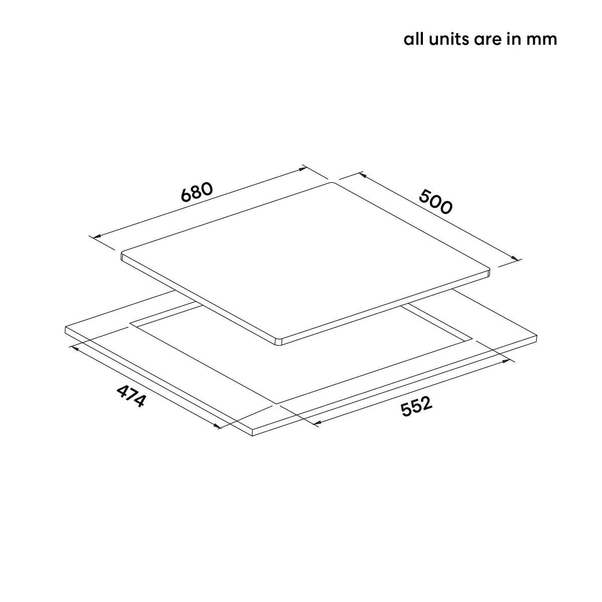 70cm 5 Burner Gas Cooktop- Stainless Steel