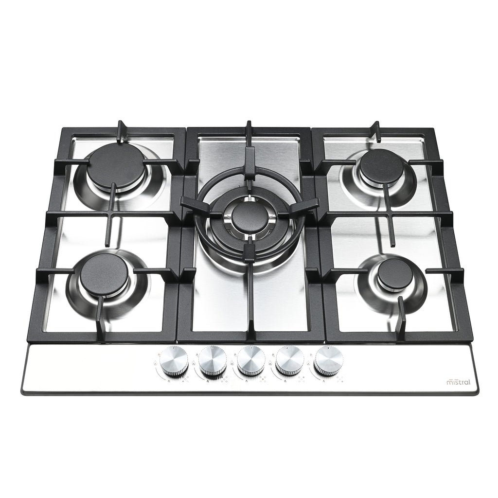 70cm 5 Burner Gas Cooktop- Stainless Steel