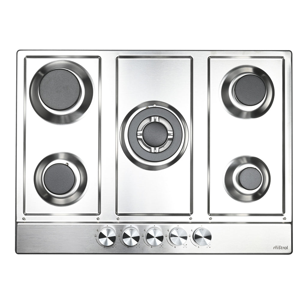 70cm 5 Burner Gas Cooktop- Stainless Steel