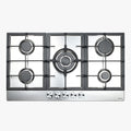 90cm 5 Burner Gas Cooktop- Stainless Steel
