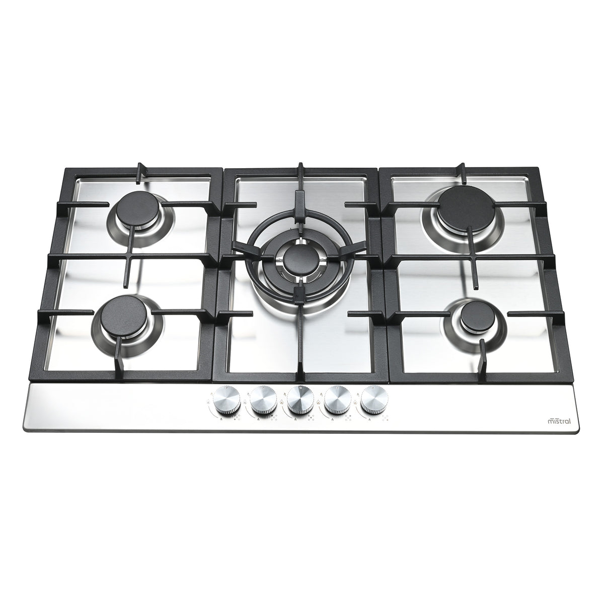 90cm 5 Burner Gas Cooktop- Stainless Steel