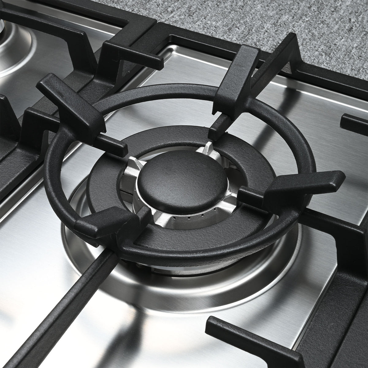 90cm 5 Burner Gas Cooktop- Stainless Steel