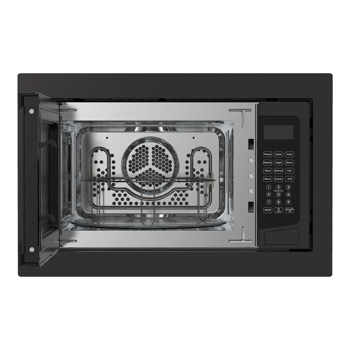 25L Black Built In Convection Microwave Oven