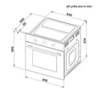 60cm 9 Function Built-in Oven – Black