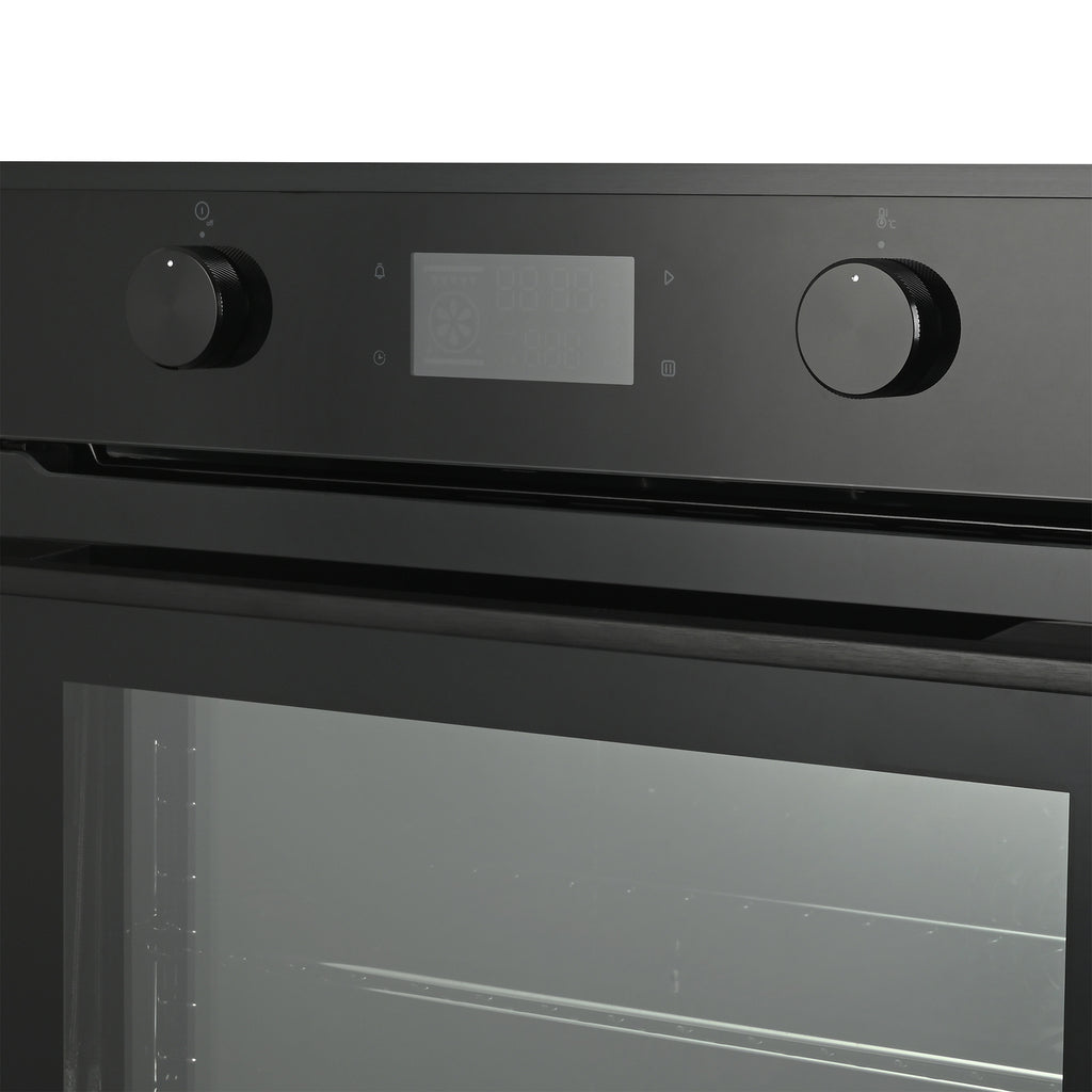 60cm 9 Function Built-in Pyrolytic Oven – Black