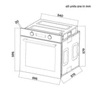 60cm 9 Function Built-in Pyrolytic Oven – Black