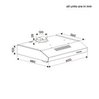 60cm Fixed Rangehood - Stainless Steel