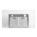 90cm Curve glass Rangehood