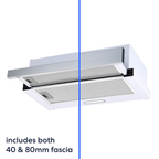 60cm Re-Circulating Slide out Rangehood