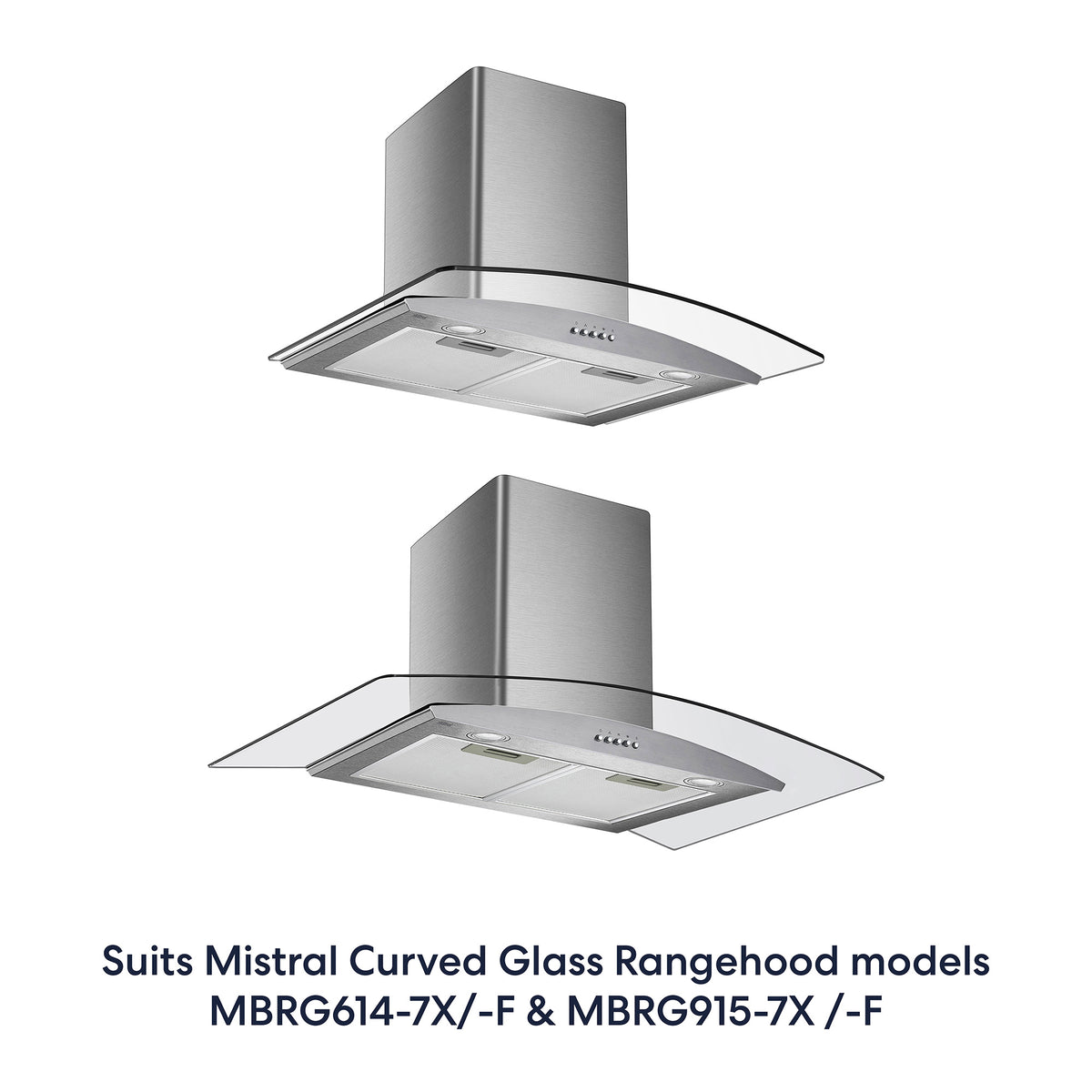 Curved Glass Rangehood Flue Extension Kit